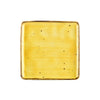 Square Plate Sunflower 8.25 inch in a vibrant sunflower yellow color with a modern square shape. Chip-resistant, durable, and ideal for stylish serving of appetizers, salads, or desserts.