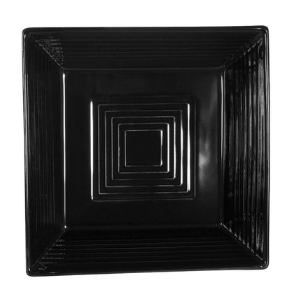 Square black plate 10