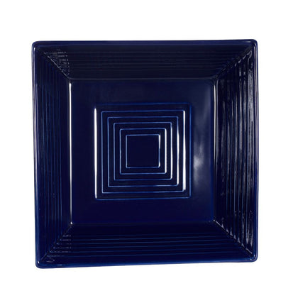 Square cobalt blue plate 10