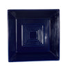 Square cobalt blue plate 10