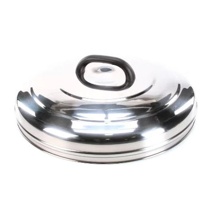 Stainless steel cover with new handle for Rice Cooker Model 57155, designed for durability and easy handling.