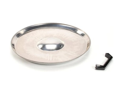 Stainless Steel Cover with Handle & Screw (#2) RS-50, designed for secure and durable coverage in commercial kitchen equipment.
