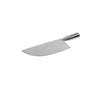 Stainless steel rocking cleaver with stainless steel handle, sold by the dozen.