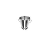 Mini stainless steel serving pail with smooth polished finish and swing handle, 3-1/2