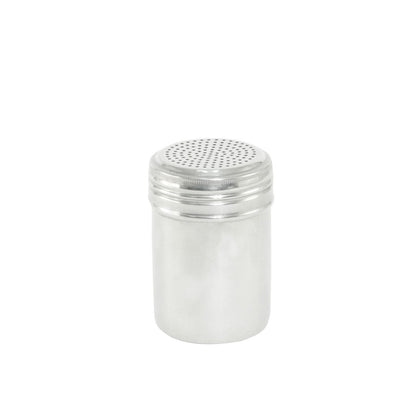 Stainless steel 10 oz dredge without handle, durable and rust-resistant kitchen tool for precise scooping and sifting; ideal for professional chefs and home cooks; packed 144 each per case.