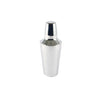 Stainless steel 3-piece cobbler cocktail shaker, 16 oz with built-in strainer and cap; durable, rust-resistant design ideal for bars, restaurants, and home use; packed 24 each per case.