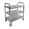 Stainless steel 3-tier cart 37-1/4