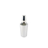 Stainless steel cobbler cocktail shaker 3-piece, 10 oz capacity with built-in strainer and cap; ideal for bartenders and home mixologists; durable and rust-resistant; packed 48 per case.