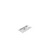 Stainless steel notched cover fits 1/9 size steam pans. Features built-in utensil slot, rust resistance, and easy cleaning. Ideal for foodservice use. Packed 72 each per case.