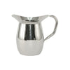Stainless steel smooth pitcher without ice guard, 3 QT / 96 oz, durable, rust-resistant, easy to clean, and ideal for beverage service in restaurants and events. Packed 12 each per case.