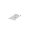 Stainless steel solid steam pan cover in 1/3 size for heat retention and food safety in commercial kitchens, buffets, and catering. Durable and rust-resistant. Packed 72 each per case.