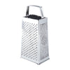 Stainless steel tapered box grater with multiple grating surfaces, durable and rust-resistant design, easy to use and dishwasher safe, packed 72 per case, ideal for commercial kitchen use
