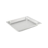 Steam Pan Stainless Steel 1/2 size, 25 gauge standard 1-1/4 inch deep pan, durable and corrosion-resistant for commercial kitchens. Packed 48 each per case for efficient steam table use.