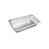 Steam pan stainless steel 1/3 size, 25 gauge, standard 2-1/2 inch depth, durable, corrosion-resistant, stackable, easy to clean, perfect for commercial kitchens and catering, packed 48 each per case.