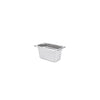 Durable 1/9 size steam pan with 24-gauge stainless steel and anti-jam design, 4