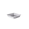 2/3 size stainless steel steam pan, 24-gauge with anti-jam design and 2-1/2