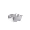 2/3 size stainless steel steam pan, 24-gauge with anti-jam design and 6