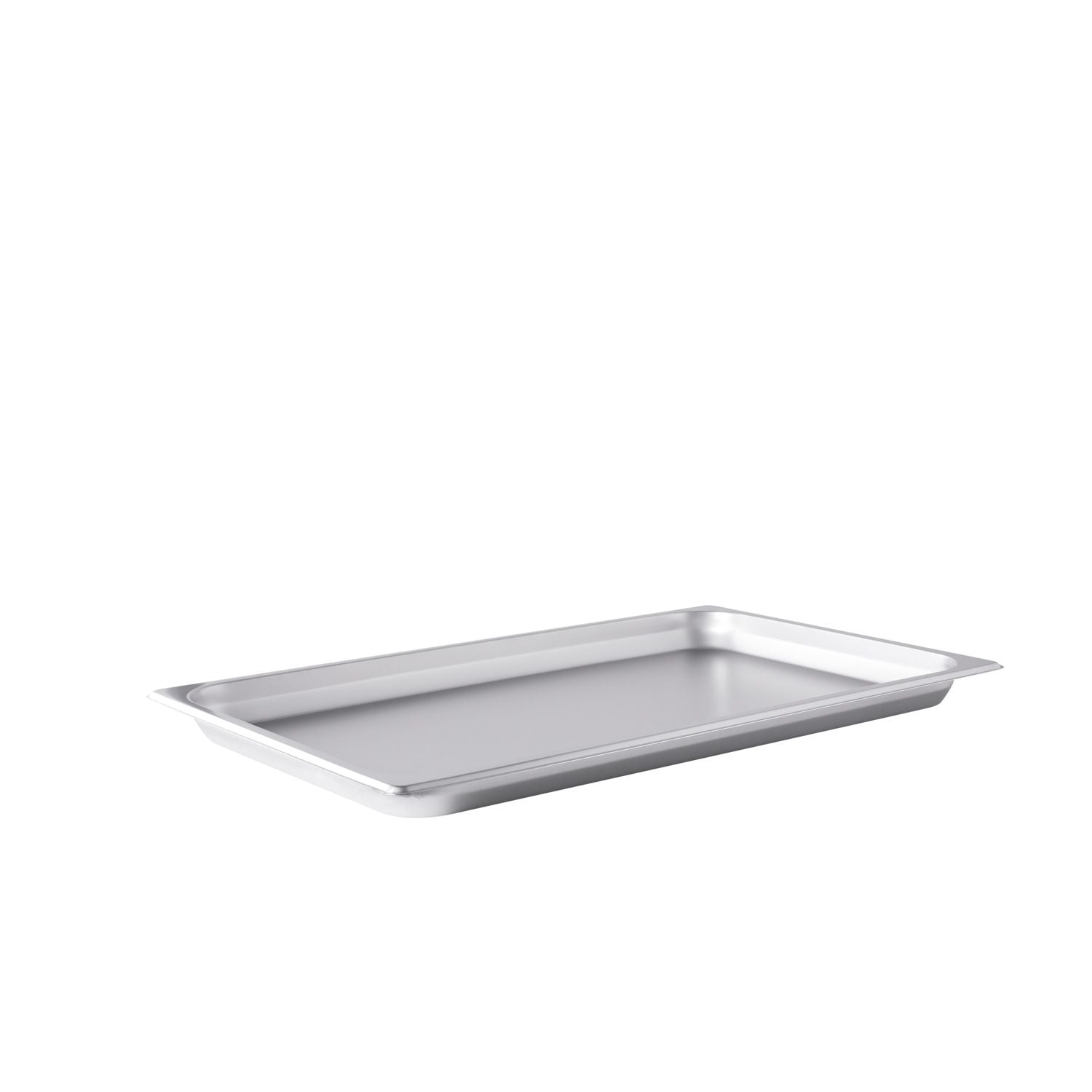 Full-size stainless steel steam pan, 22-gauge with anti-jam design and 1-1/4