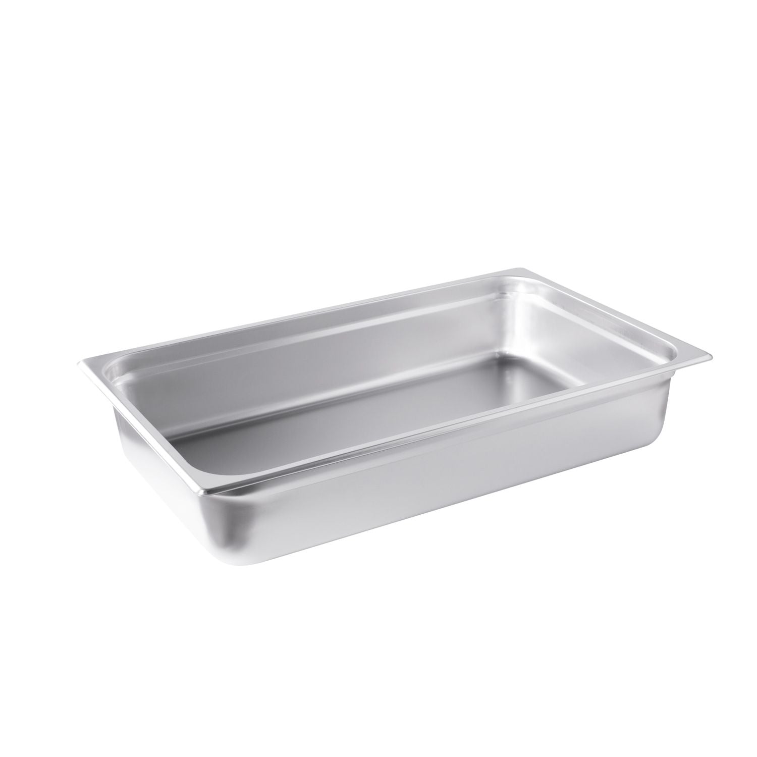 Full-size stainless steel steam pan, 23-gauge with anti-jam design and 4