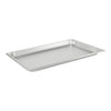 Full-size stainless steel steam pan, 25-gauge with standard 1-1/4
