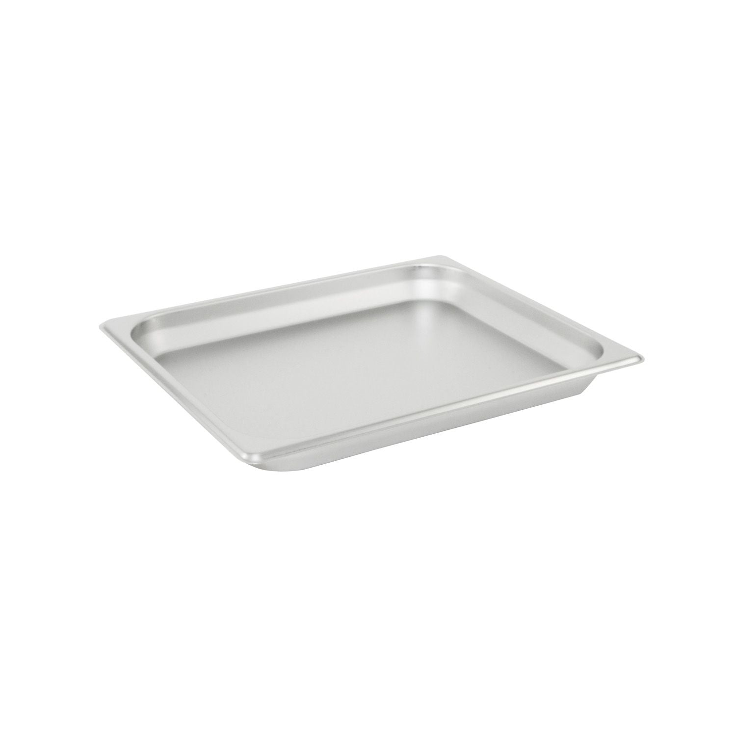 Half-size stainless steel steam pan, 22-gauge with 1-1/4