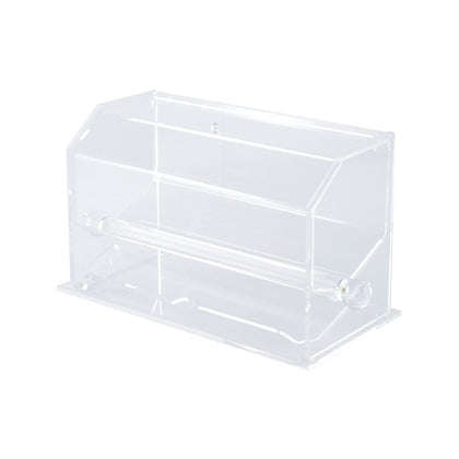 Acrylic horizontal straw dispenser 10-3/4x4-3/4x7