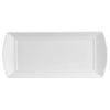 Elegant 15.25-inch rectangular ceramic platter for serving appetizers, main courses, and desserts. Features a sleek, modern design with a smooth, glazed finish. Microwave and dishwasher safe.