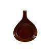 Stylish 9.25-inch brown ceramic fry pan with a 12oz capacity. Heat-resistant, durable, and perfect for serving sizzling dishes. Microwave, oven, and dishwasher safe. Features a sturdy handle.
