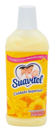Suavitel Fabric Conditioner, Sol scent, 450ml bottle for soft, fresh, and clean-smelling clothes.