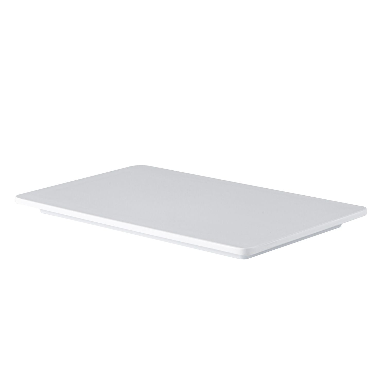 Sun Flat rectangular white platter, 10-1/2