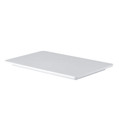 Sun Flat rectangular white platter, 10-1/2
