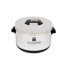 12-quart stainless steel sushi rice container with a durable design for storing and keeping rice fresh.
