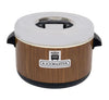 12-quart sushi rice container with a woodgrain design, offering stylish and durable storage for keeping rice fresh.



