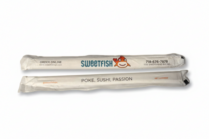 Sweetfish 8 Inch Bamboo Chopsticks Pack - 3000 Pairs per Case