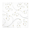 Swirls & Pearls Beverage Napkins with elegant swirl and pearl patterns. Perfect for cocktail parties, weddings, and events. Durable and stylish disposable napkins for serving drinks, snacks, or desserts.