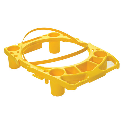 TCD-44Y, Caddy for 44 Gal Trash Cans, with Compartments & Hooks