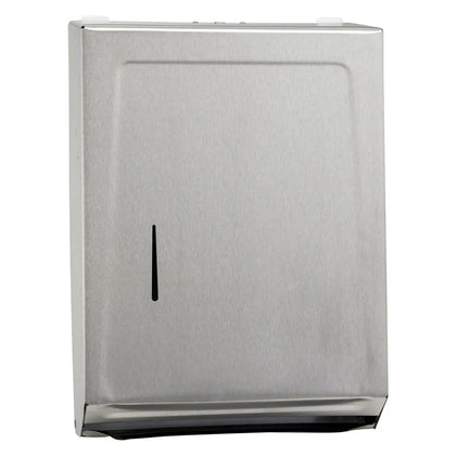 TD-600/700, M/C-Folds, White S/S Paper Towel Dispenser