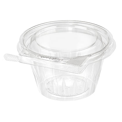 8oz Clear Hinged Round Clamshell Container