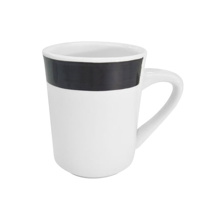 Tierra Black Mug 8oz – Durable coffee cup with sleek black finish, ideal for home, office, or café use. Dishwasher-safe, heat-retaining, and easy to clean for a premium drinking experience.