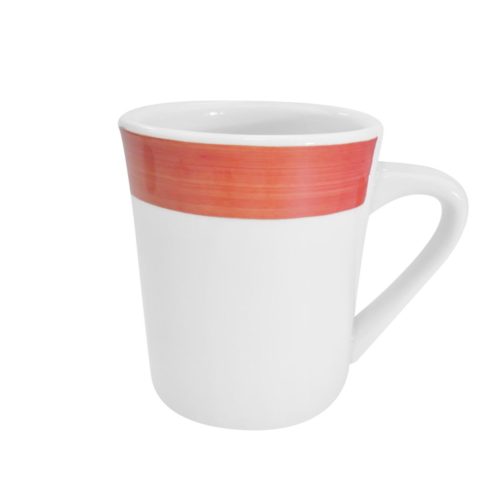 Tierra Red Mug 8oz – Durable coffee cup with a bold red finish, perfect for home, office, or café use. Dishwasher-safe, heat-retaining, and easy to clean for a premium drinking experience.