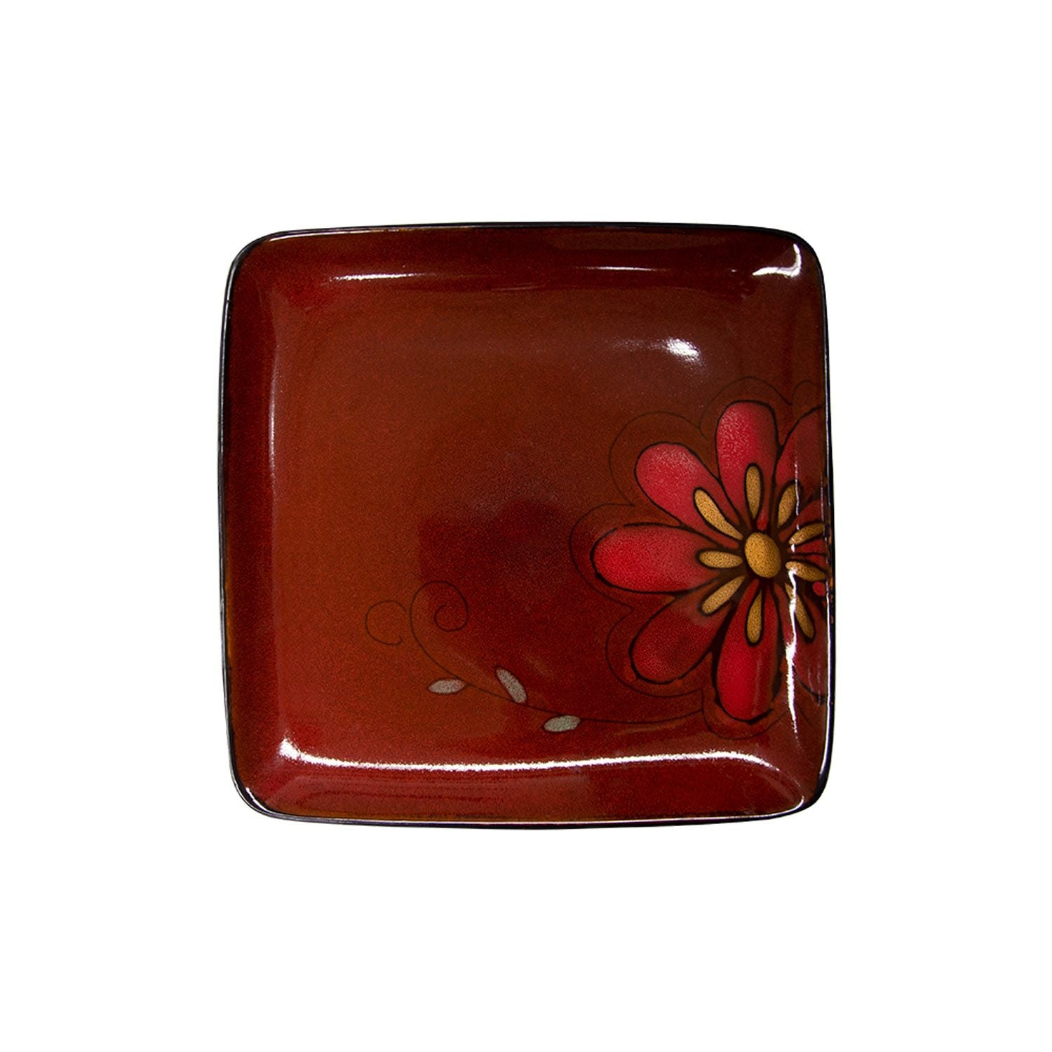 Tikal Square Plate 10 3/4