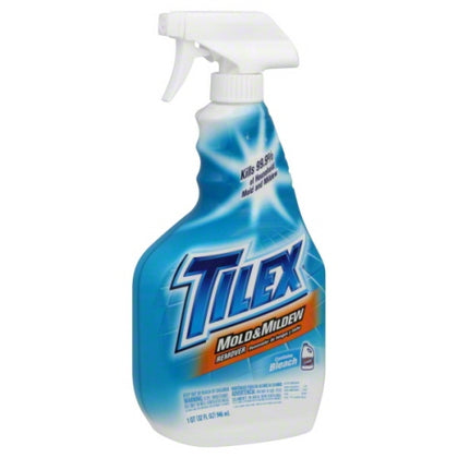 Tilex Mold & Mildew Remover is a powerful cleaning solution designed to eliminate stubborn mold and mildew on contact. Formulated with bleach, it kills 99.9% of common household mold, mildew, and bacteria, restoring surfaces to their original clean state. The convenient trigger spray allows for easy application in bathrooms, kitchens, and other moisture-prone areas.