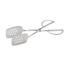 Tong 18/8 stainless steel scissor pastry tong with perforated end, 10-1/2
