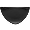 Triangular Flat Plate Black 10 1/2 inches, sleek modern design, perfect for appetizers, salads, or main courses. Microwave and dishwasher safe, durable and chip-resistant, ideal for contemporary dining.