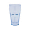 16oz tropical plastic tumbler with textured grip, break-resistant, dishwasher-safe, and stackable; perfect for restaurants, events, and casual dining; vibrant design for versatile beverage service