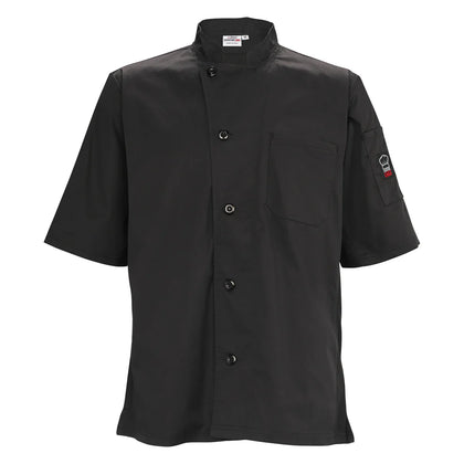 UNF-9K3XL to 9WXXL, S-3XL Short Sleeve B/W Ventilated Cook Shirt