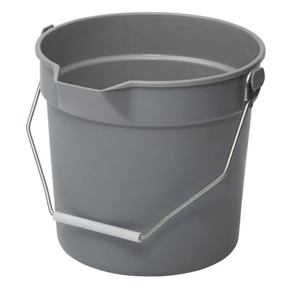UPP-10G to 14R, 10/14 Qt PP Red/Gray Utility Pail w/ Pour Spout