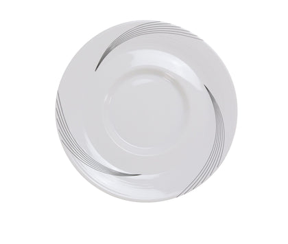 Yanco Saucer UR-002 is a perfect companion to Urban Line coffee and tea cups, adding a refined touch to your table setting. Crafted from high-quality porcelain with a smooth white glaze, this 5.5-inch round saucer offers both elegance and durability. Ideal for fine-dining restaurants, cafes, catered events, and hotels, it seamlessly blends into any setting. Designed for convenience, it is dishwasher, oven, and microwave safe, making it a practical choice for both personal and commercial use.