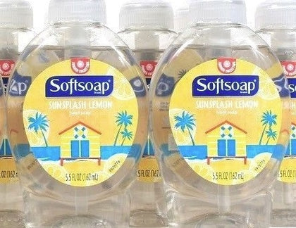 SoftSoap Sunsplash Lemon Liquid Hand Soap, 5.5oz 12/cs