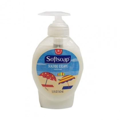 SoftSoap Seaside Escape Liquid Hand Soap captures the essence of summer with a refreshing scent inspired by the sea breeze. This limited-edition hand soap gently cleanses while washing away dirt and bacteria, making it a fun and fragrant addition to any sink. Dermatologist tested, it helps maintain your skin’s natural moisture, perfect for everyday use.
